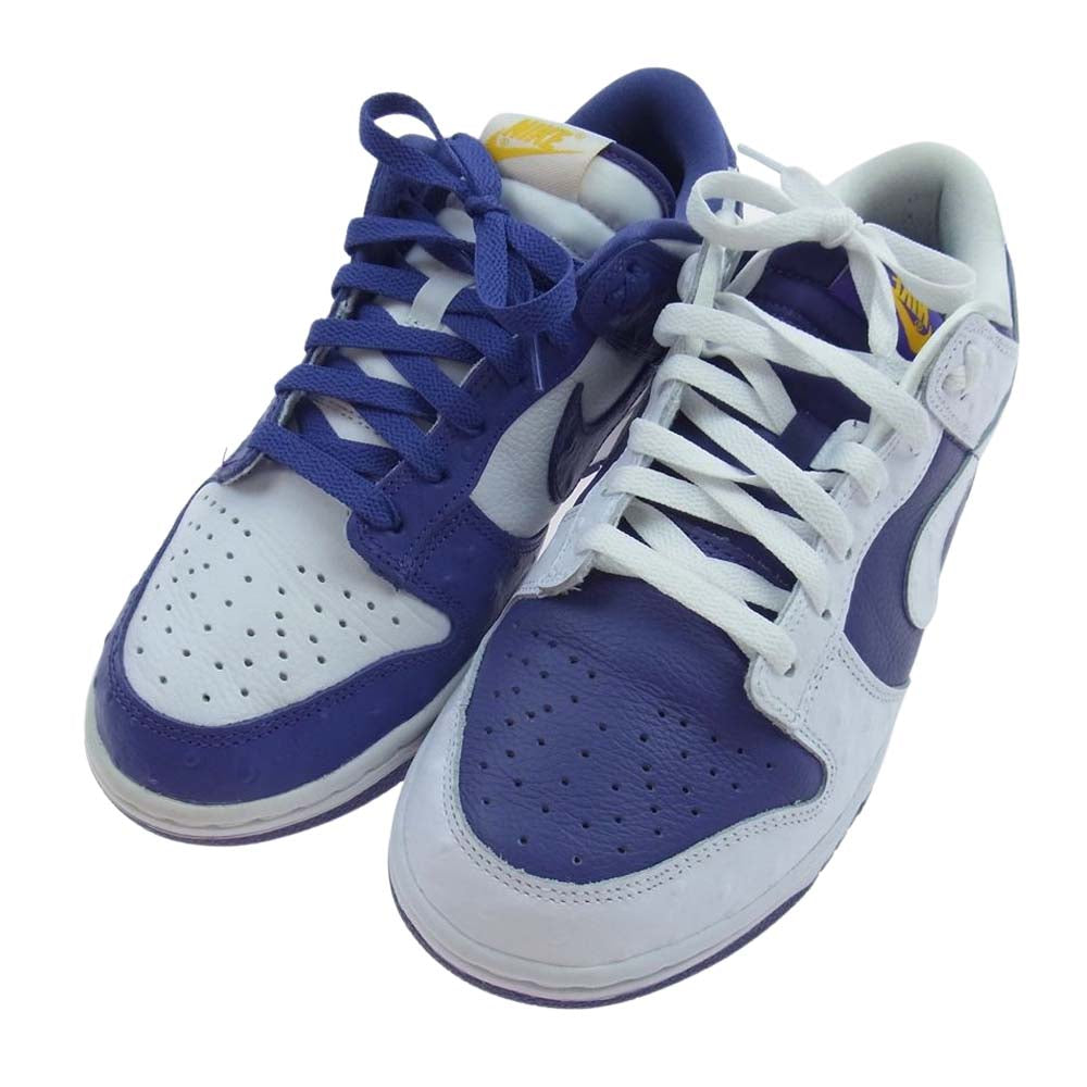 NIKE ナイキ DJ4636-100  WMNS Dunk Low Made You Look ウィメンズ ダンク ロー メイド ユー ルック スニーカー ホワイト系 パープル系 26cm【新古品】【未使用】【中古】