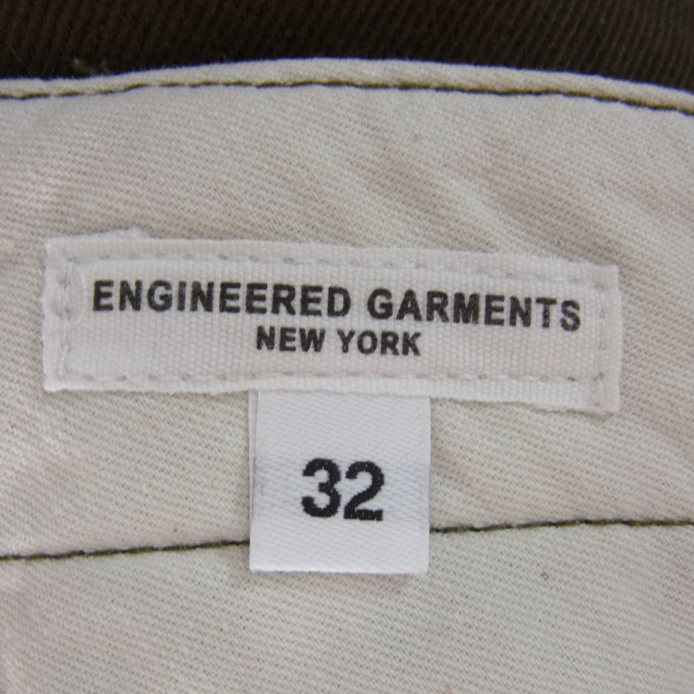 Engineered Garments エンジニアードガーメンツ Matt Pant Coated Heavy Twill マット カーゴ パンツ カーキ系 32【中古】