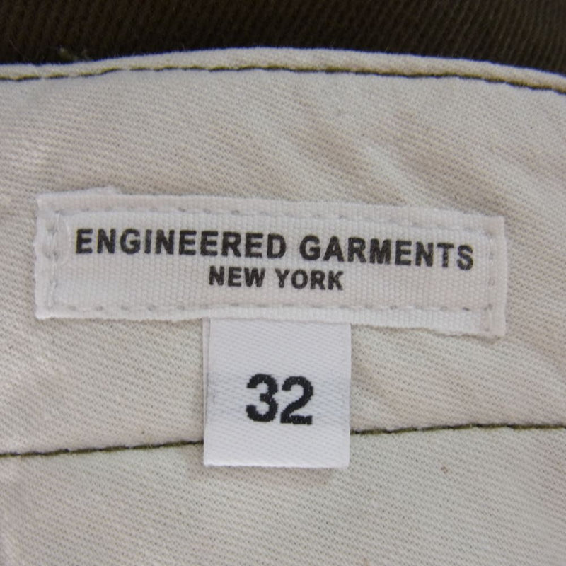 Engineered Garments エンジニアードガーメンツ Matt Pant Coated Heavy Twill マット カーゴ パンツ カーキ系 32【中古】