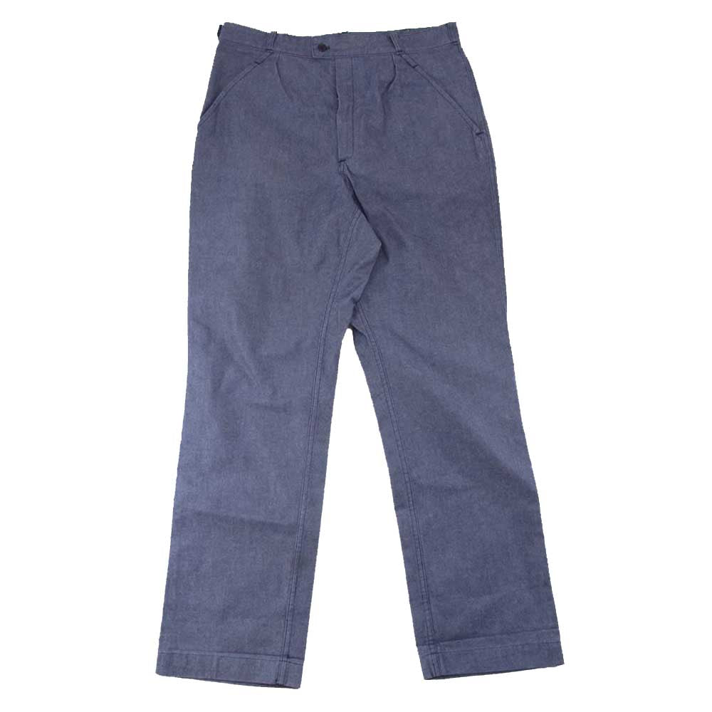 ユーロミリタリー PANTALON BLEU CHINE フランス軍 ミリタリー ワークパンツ ネイビー系 サイズ表記無【中古】