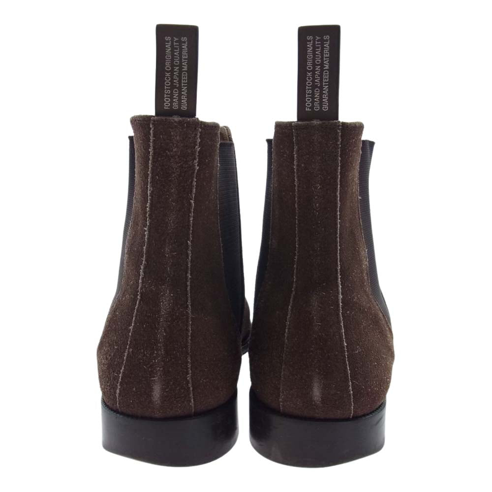 エストネーション FOOTSTOCK ORIGINALS サイドゴア ブーツ ブラウン系 8【中古】