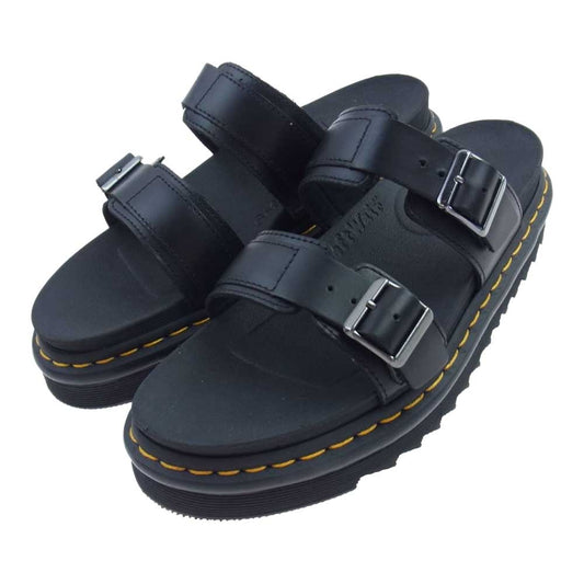 Dr.Martens ドクターマーチン MYLES ミュール レザー サンダル シャークソール ブラック系 EU42【中古】