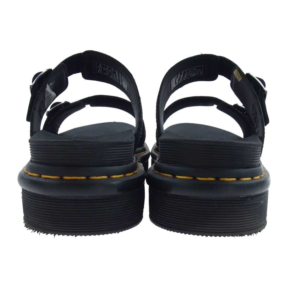 Dr.Martens ドクターマーチン MYLES ミュール レザー サンダル シャークソール ブラック系 EU42【中古】