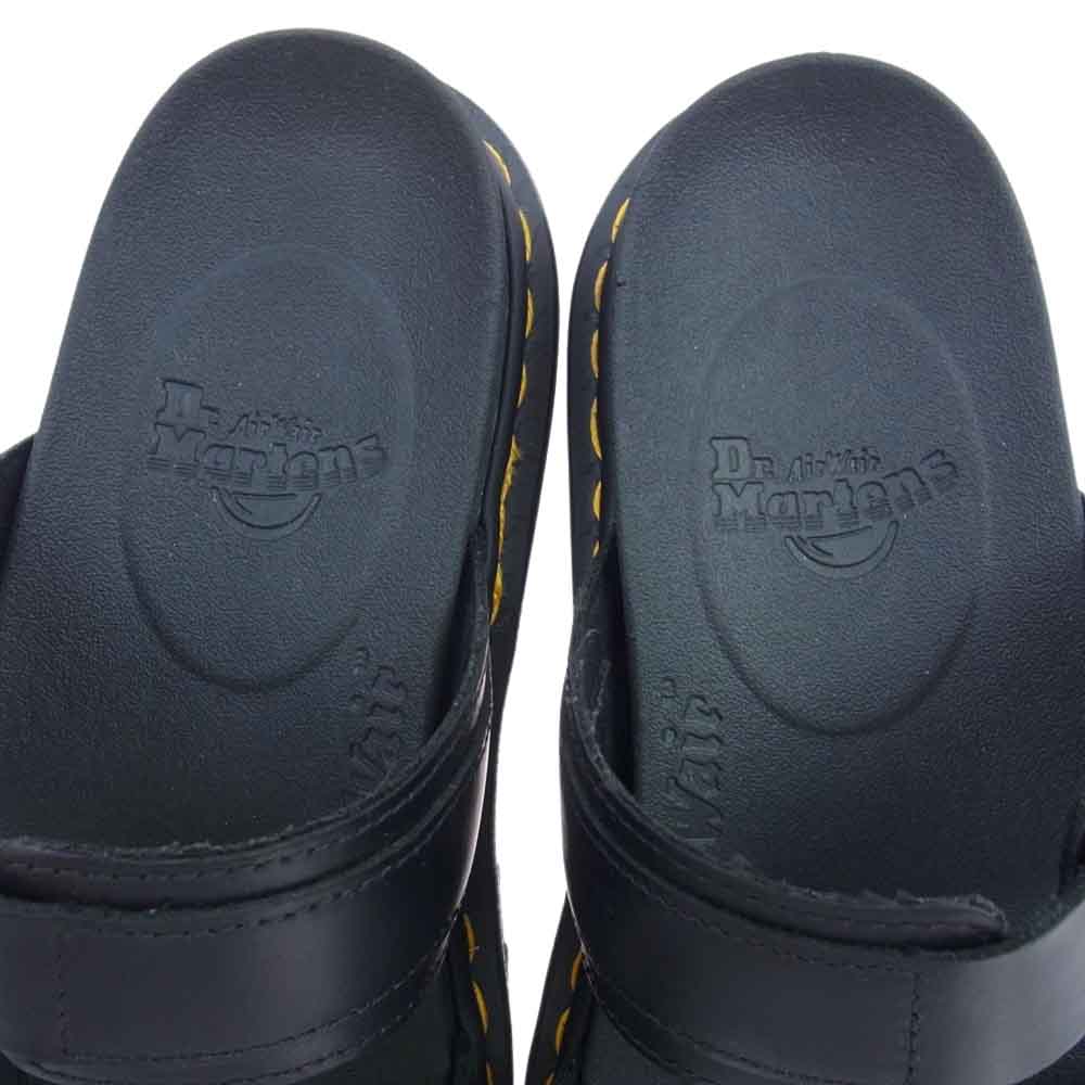 Dr.Martens ドクターマーチン MYLES ミュール レザー サンダル シャークソール ブラック系 EU42【中古】