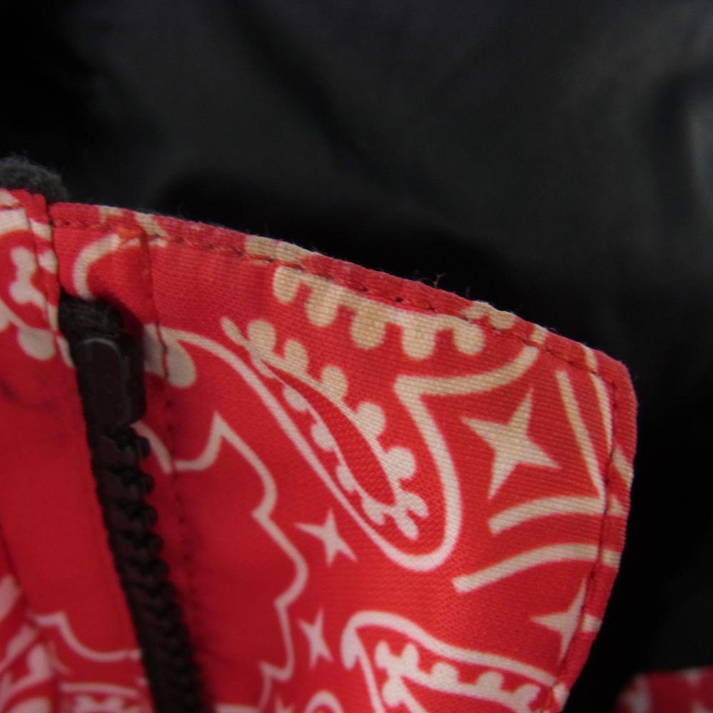 Supreme シュプリーム 14AW × THE NORTH FACE ノースフェイス Bandana Mountain Parka バンダナ マウンテン パーカー ジャケット レッド系 L【中古】