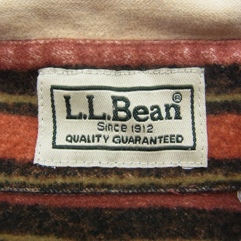 L.L.Bean エルエルビーン ダブルポケット 裏地フランネル シャツ ジャケット ベージュ系 XL【中古】