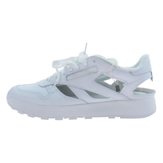 MAISON MARGIELA メゾンマルジェラ GX5137 × Reebok リーボック Classic Leather DQ Shoes クラシックレザー シューズ 足袋 タビ スニーカー ホワイト ホワイト系 28cm【極上美品】【中古】