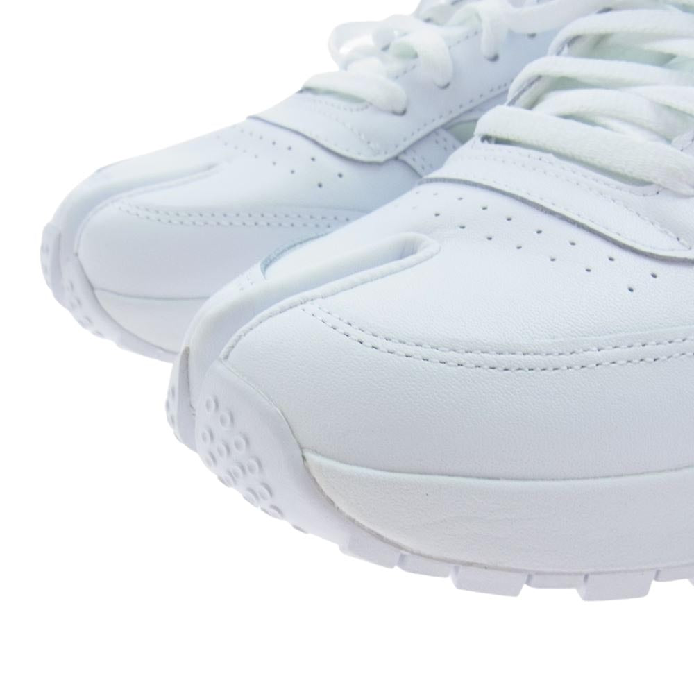 MAISON MARGIELA メゾンマルジェラ GX5137 × Reebok リーボック Classic Leather DQ Shoes クラシックレザー シューズ 足袋 タビ スニーカー ホワイト ホワイト系 28cm【極上美品】【中古】