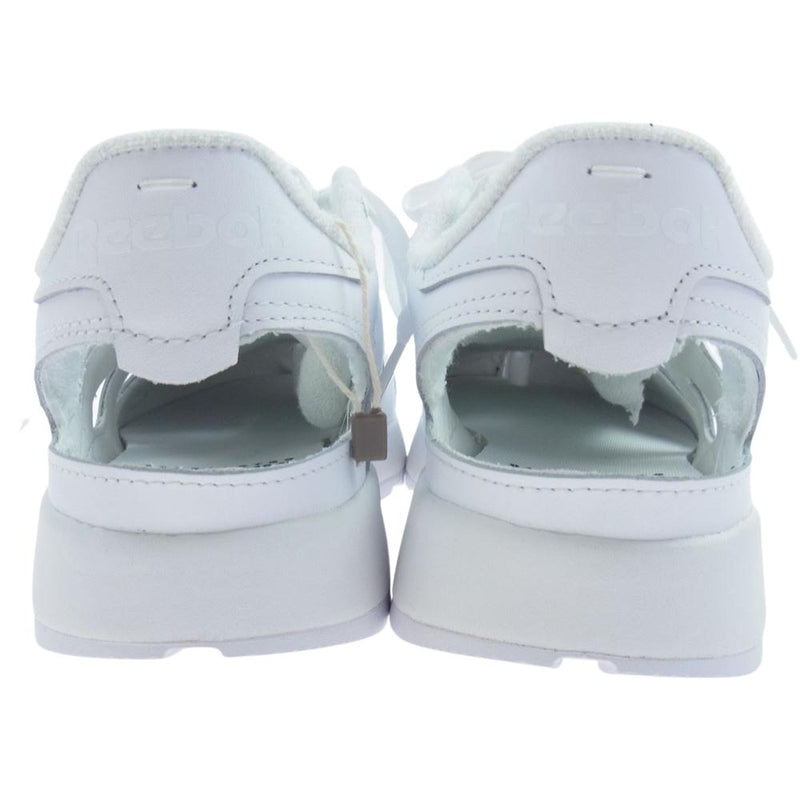 MAISON MARGIELA メゾンマルジェラ GX5137 × Reebok リーボック Classic Leather DQ Shoes クラシックレザー シューズ 足袋 タビ スニーカー ホワイト ホワイト系 27.5cm【極上美品】【中古】