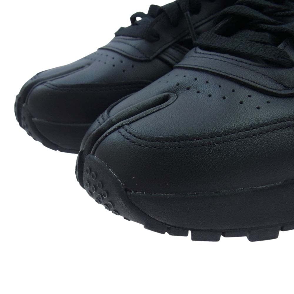 MAISON MARGIELA メゾンマルジェラ GY0244 × Reebok リーボック Classic Leather DQ Shoes クラシックレザー シューズ 足袋 タビ スニーカー ブラック ブラック系 27.5cm【新古品】【未使用】【中古】