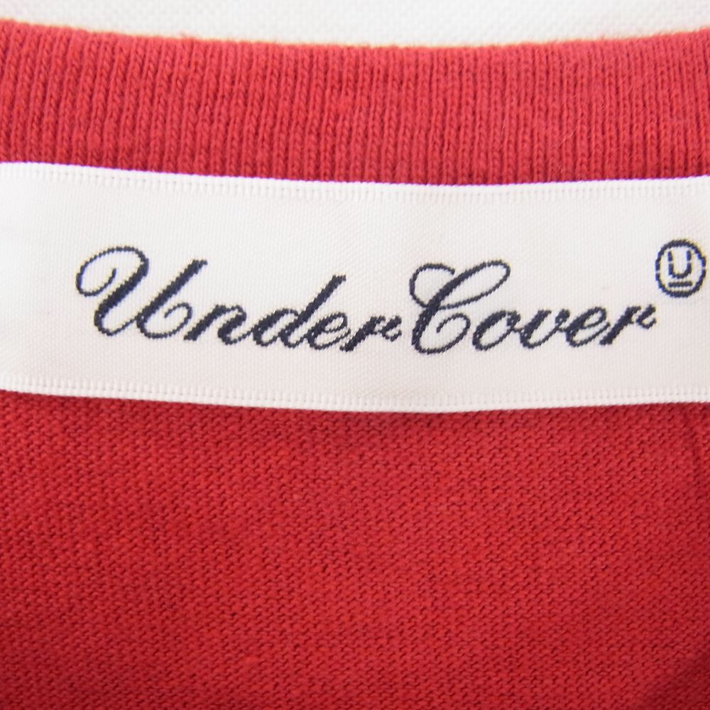 UNDERCOVER アンダーカバー 17SS UCS3814 Right direction TEE 林檎 半袖 Tシャツ レッド系 2【新古品】【未使用】【中古】
