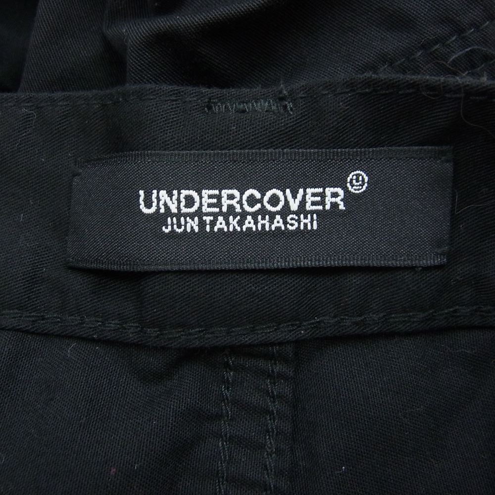 UNDERCOVER アンダーカバー UCW4517-1 フラシPK付 コットンツイル パンツ ブラック系 2【新古品】【未使用】【中古】