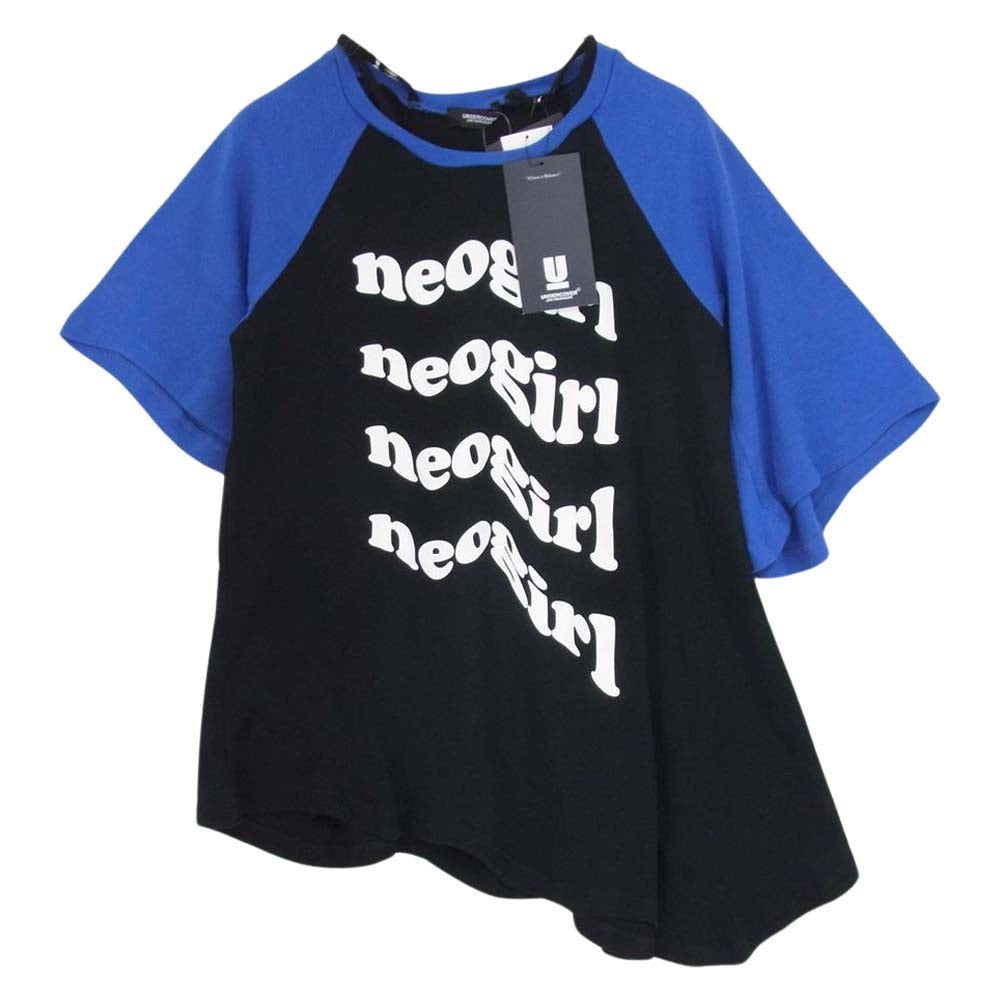 UNDERCOVER アンダーカバー UP1C1805-1 アシンメトリ ラグラン ７分丈 カットソー【新古品】【未使用】【中古】
