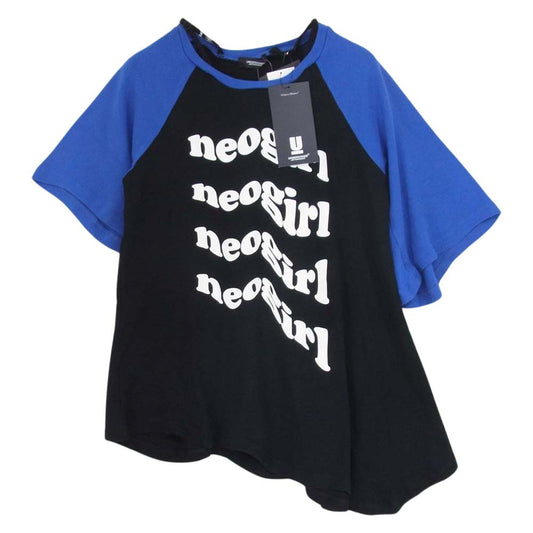 UNDERCOVER アンダーカバー UP1C1805-1 アシンメトリ ラグラン ７分丈 カットソー【新古品】【未使用】【中古】