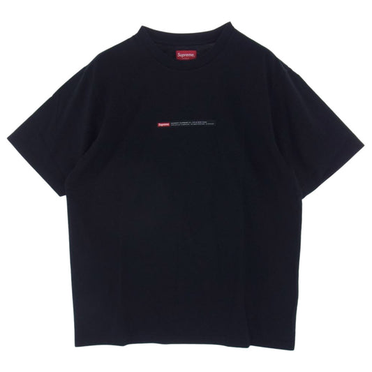 Supreme シュプリーム 22AW Property Label S/S Top プロパティ レーベル 半袖 Tシャツ ブラック系 M【中古】