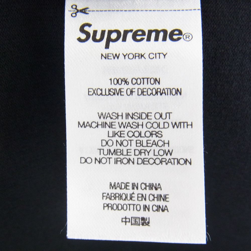 Supreme シュプリーム 22AW Property Label S/S Top プロパティ レーベル 半袖 Tシャツ ブラック系 M【中古】
