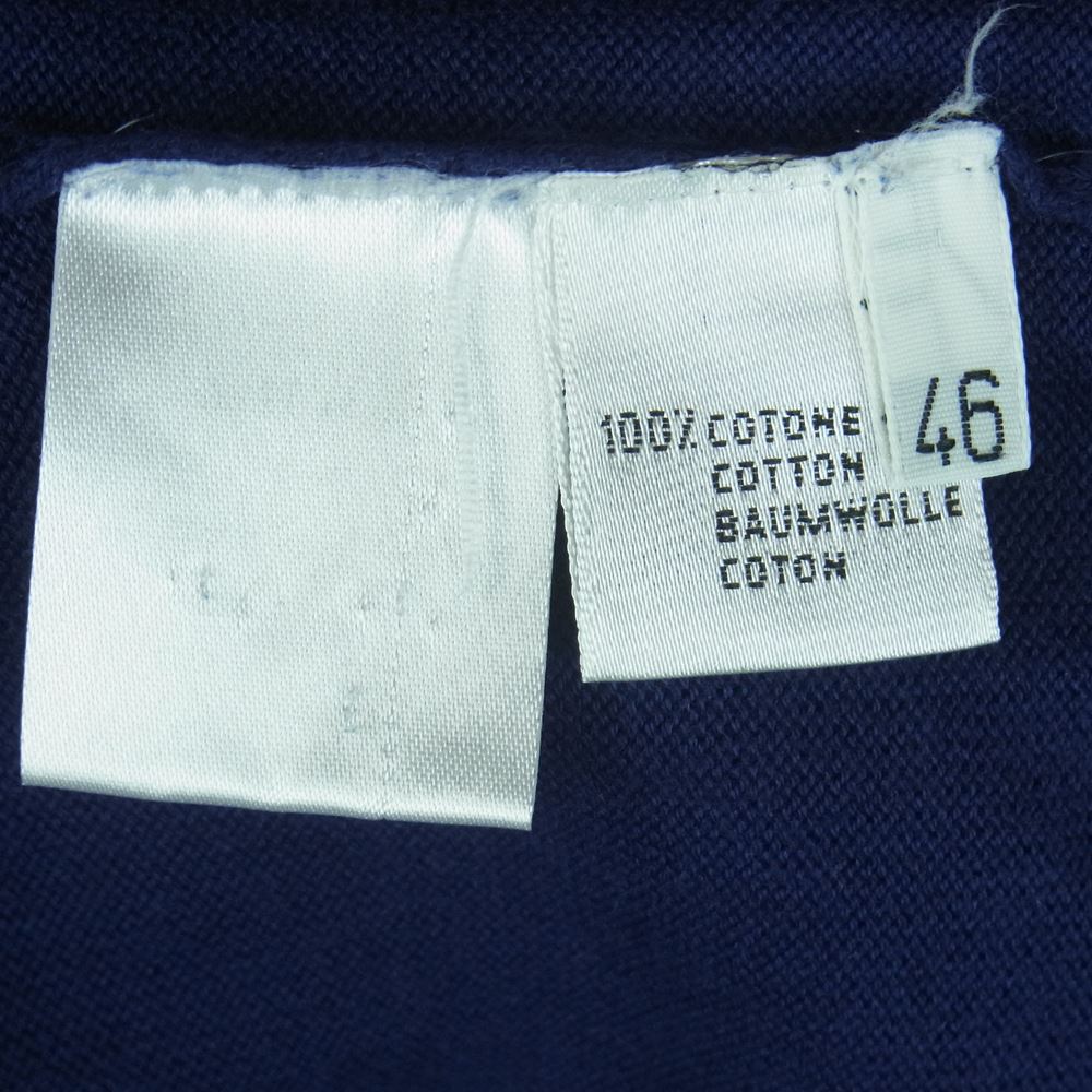 CRUCIANI クルチアーニ Vネック コットン ニット セーター イタリア製 ネイビー系 46【中古】