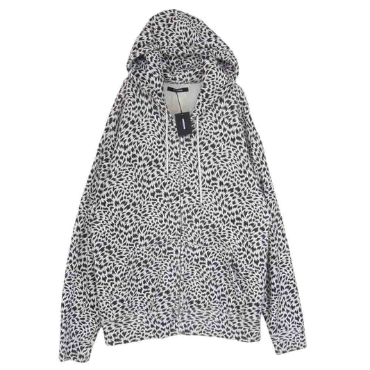 MINEDENIM マインデニム 22AW 2203-6001-07-XL2 Leopard Zip Hoodie レオパード ジップ フーディー パーカ ホワイト系 ブラック系 XL【中古】