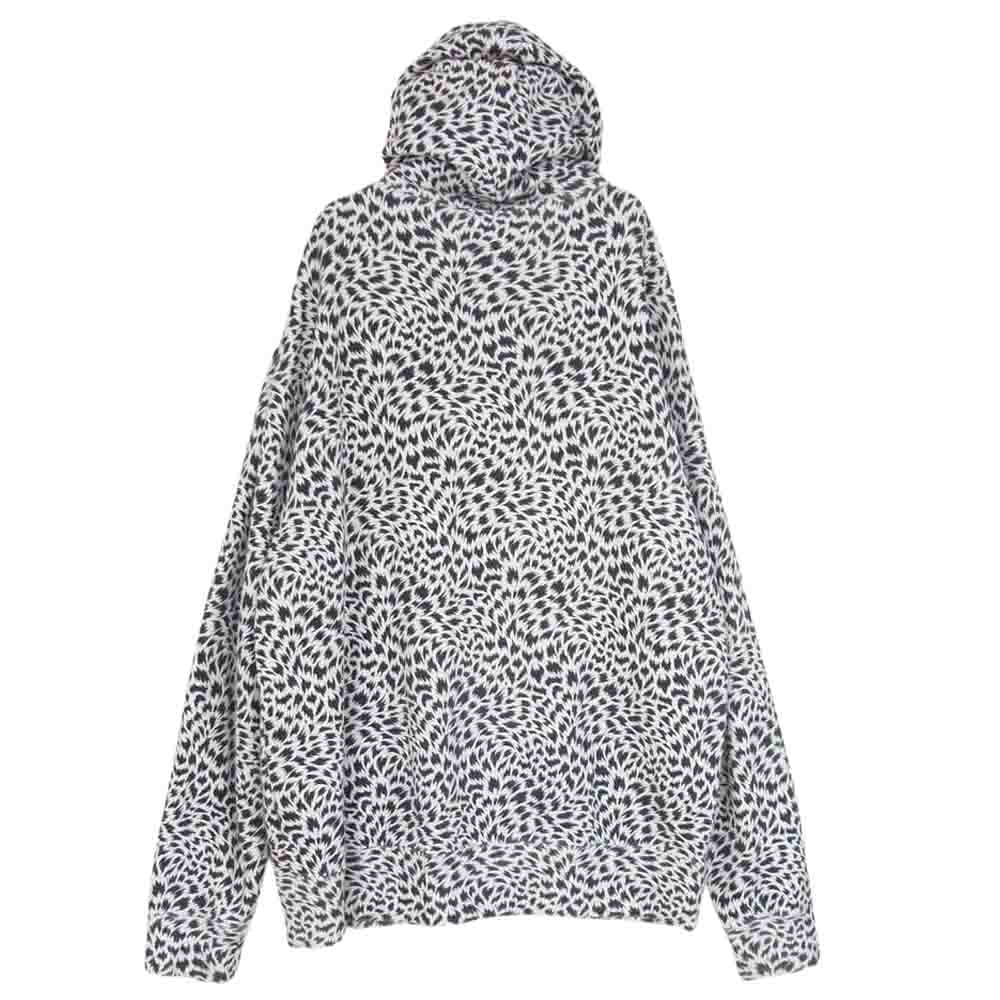 MINEDENIM マインデニム 22AW 2203-6001-07-XL2 Leopard Zip Hoodie レオパード ジップ フーディー パーカ ホワイト系 ブラック系 XL【中古】