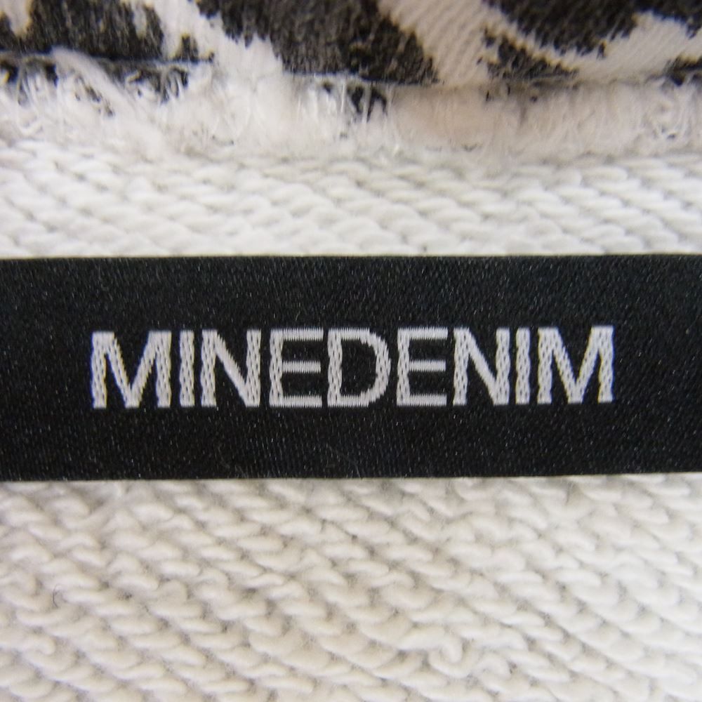 MINEDENIM マインデニム 22AW 2203-6001-07-XL2 Leopard Zip Hoodie レオパード ジップ フーディー パーカ ホワイト系 ブラック系 XL【中古】