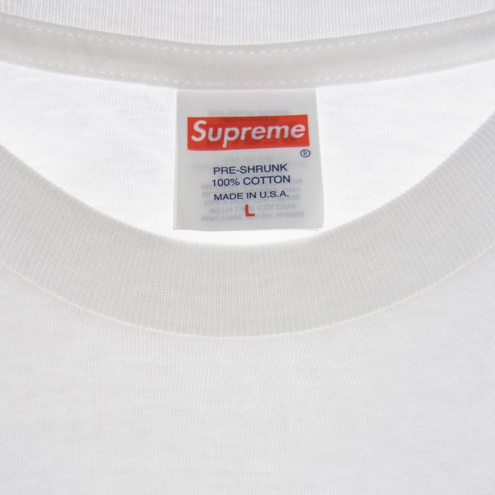 Supreme シュプリーム 22SS Location Tee ロケーション Tシャツ ホワイト系 L【極上美品】【中古】