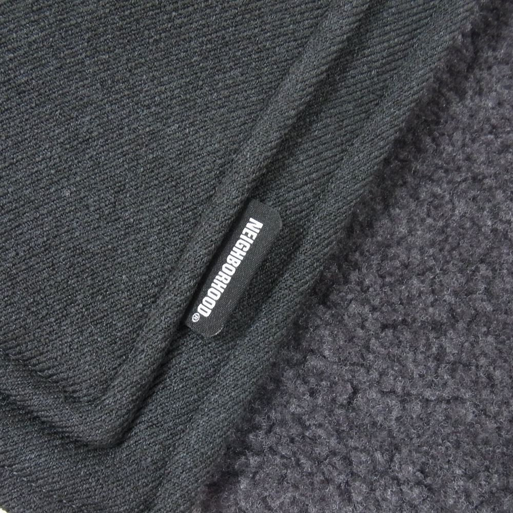 NEIGHBORHOOD ネイバーフッド 21AW 212TSNH-AC03 BOA E-MUFFLER ボア フリース マフラー チャコール系 F【中古】