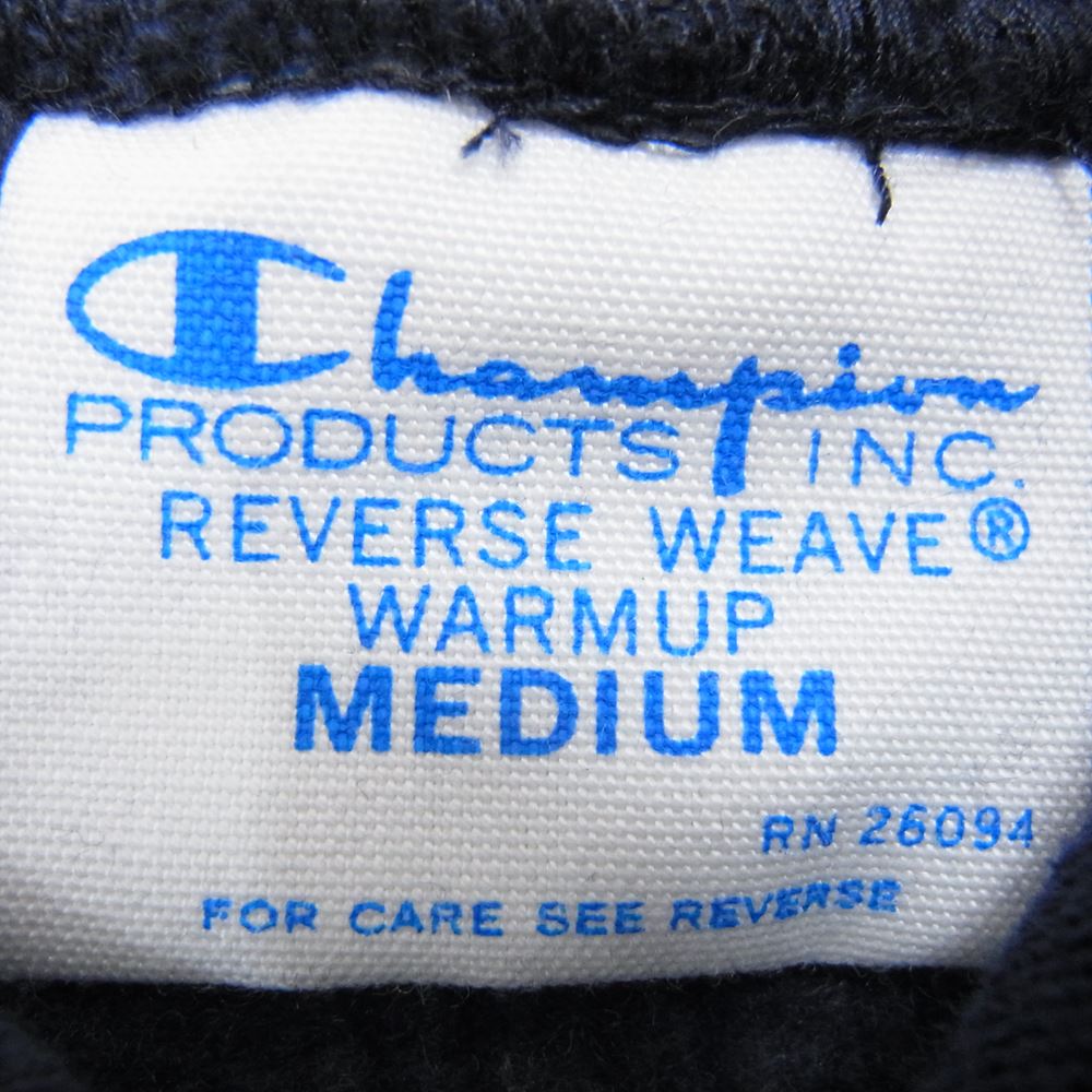 Champion チャンピオン C8-E121 単色タグ REVERSE WEAVE リバースウィーブ ロゴ スウェット パーカー ネイビー系 M【中古】