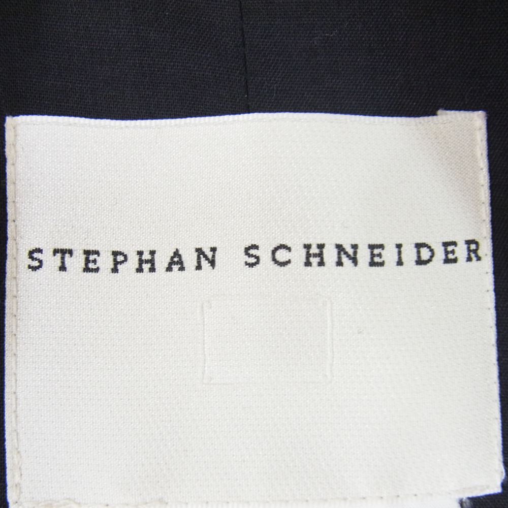 STEPHAN SCHNEIDER ステファンシュナイダー 国内正規品 カシミヤ混 ウール 2B 比翼 テーラードジャケット ダークブラウン系 1【中古】