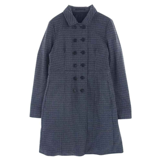 LARDINI ラルディーニ RVR 国内正規品 イタリア製 ORTENSJRVR20 チェック 中綿 リバーシブル コート グレー系 1426 40【中古】
