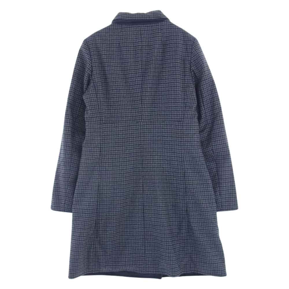 LARDINI ラルディーニ RVR 国内正規品 イタリア製 ORTENSJRVR20 チェック 中綿 リバーシブル コート グレー系 1426 40【中古】