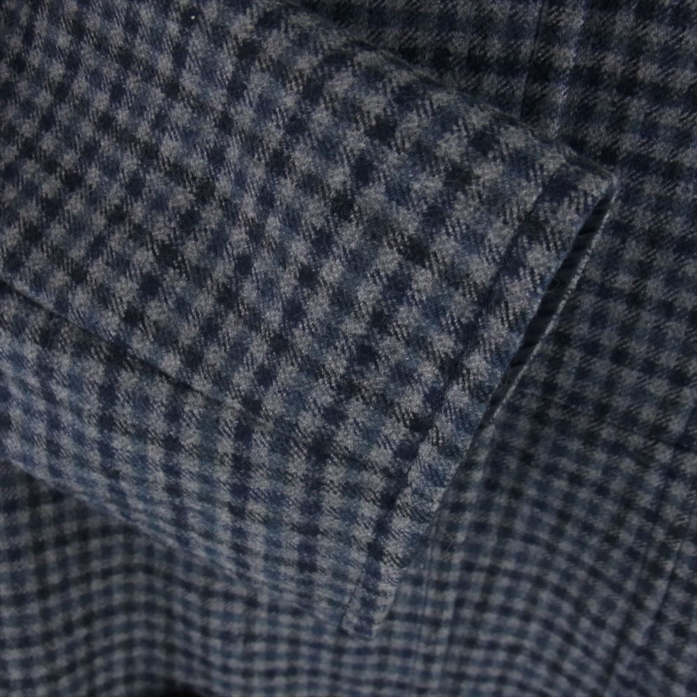 LARDINI ラルディーニ RVR 国内正規品 イタリア製 ORTENSJRVR20 チェック 中綿 リバーシブル コート グレー系 1426 40【中古】