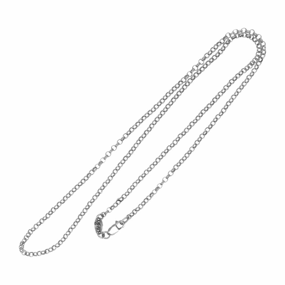 CHROME HEARTS クロムハーツ（原本無） NECKCHAIN R18inch ロール チェーン 18インチ ネックレス　 シルバー系【中古】