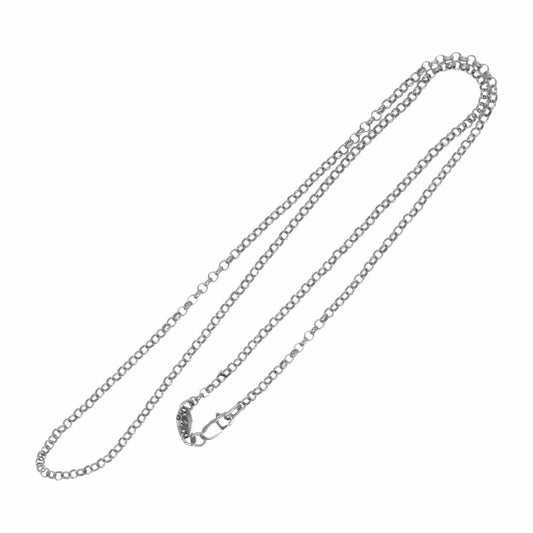 CHROME HEARTS クロムハーツ（原本無） NECKCHAIN R18inch ロール チェーン 18インチ ネックレス　 シルバー系【中古】