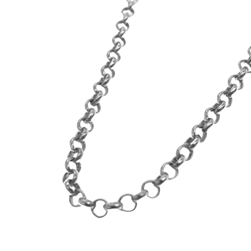 CHROME HEARTS クロムハーツ（原本無） NECKCHAIN R18inch ロール チェーン 18インチ ネックレス　 シルバー系【中古】
