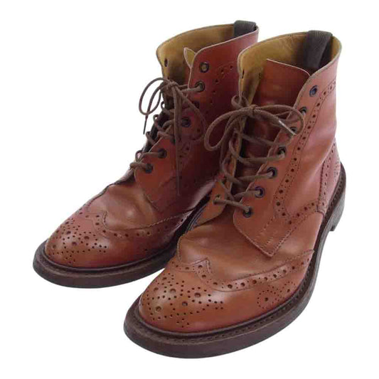 Tricker's トリッカーズ M6178 ポールスミス別注 Brogue Boots ブローグ カントリー ブーツ ダイナイトソール  ブラウン系【中古】