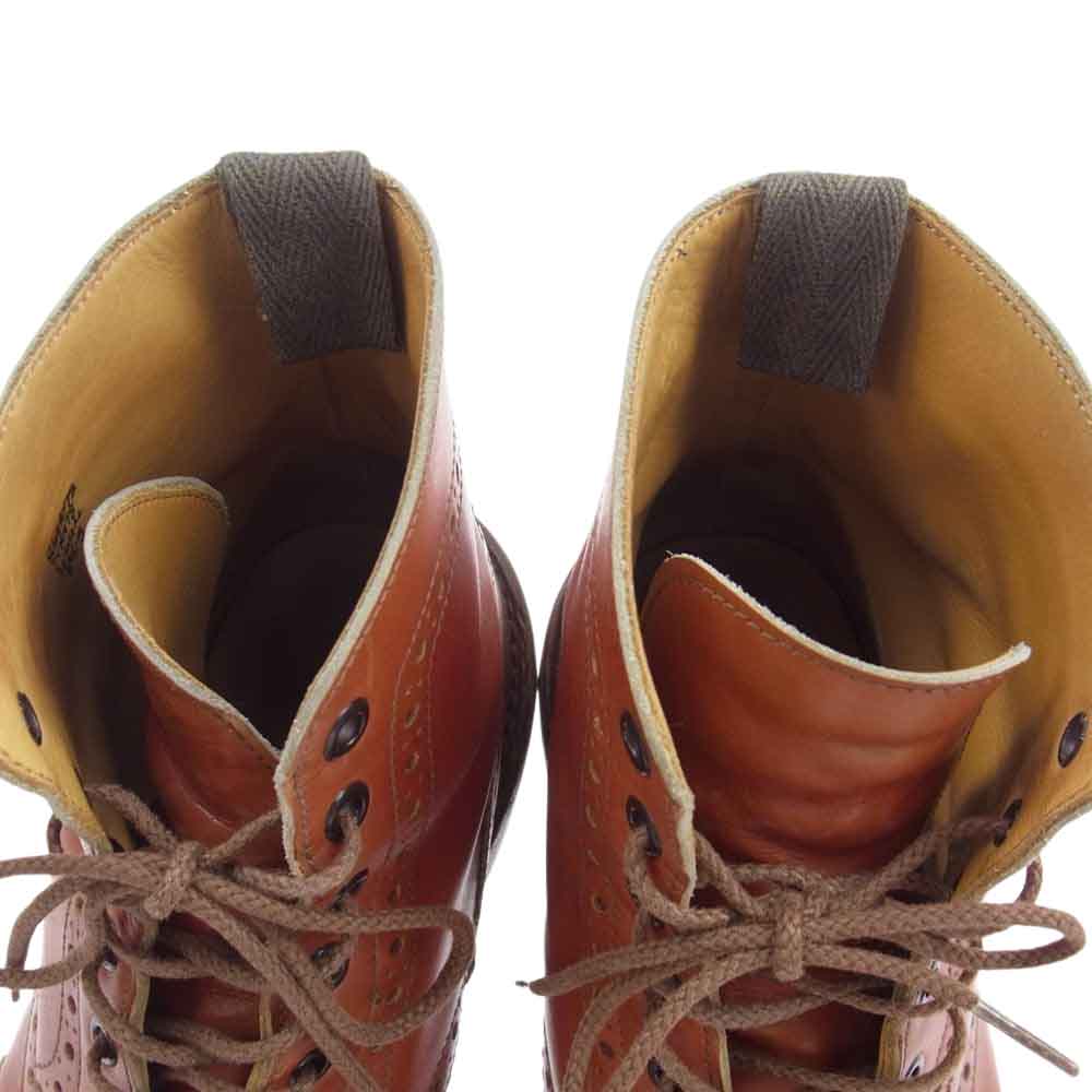 Tricker's トリッカーズ M6178 ポールスミス別注 Brogue Boots ブローグ カントリー ブーツ ダイナイトソール  ブラウン系【中古】