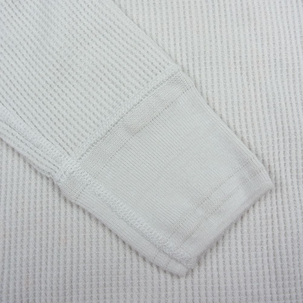 COOTIE クーティー 15SS CTE-15S307 Waffle Thermal Print L/S Tee サーマル ワッフル プリント 長袖 Tシャツ カットソー アイボリー系 S【中古】