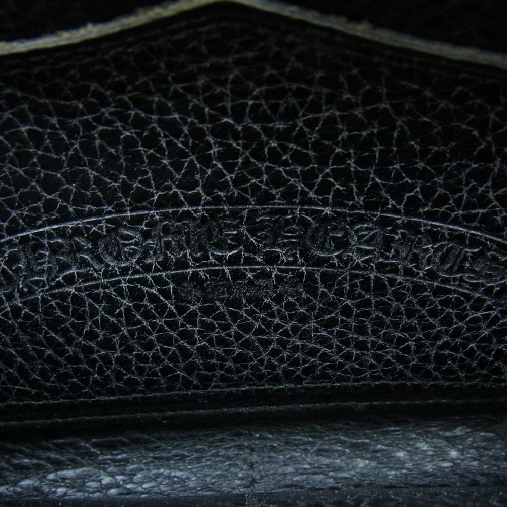 CHROME HEARTS クロムハーツ（原本無） REC F ZIP 3PTCH 3セメタリークロス ラウンドジップ レザー ウォレット 財布  グレー系 ブラック系【中古】
