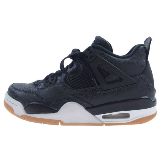 NIKE AIR JORDAN ナイキ ジョーダン CI2970-001 4 RETRO SE GS AJ4  レトロ レーサー ブラック ガム スニーカー ブラック系 24cm【中古】
