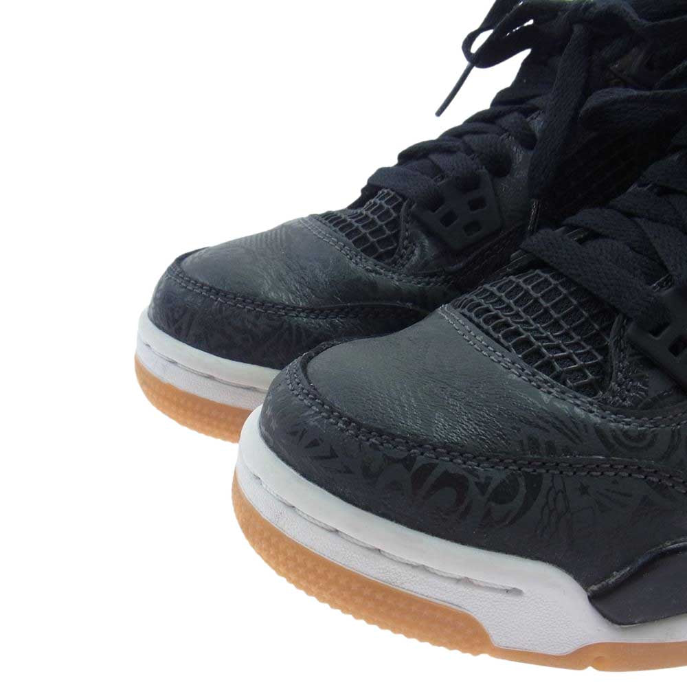 NIKE AIR JORDAN ナイキ ジョーダン CI2970-001 4 RETRO SE GS AJ4  レトロ レーサー ブラック ガム スニーカー ブラック系 24cm【中古】