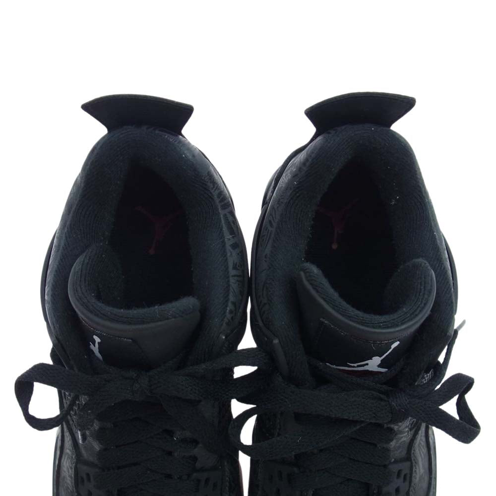 NIKE AIR JORDAN ナイキ ジョーダン CI2970-001 4 RETRO SE GS AJ4  レトロ レーサー ブラック ガム スニーカー ブラック系 24cm【中古】