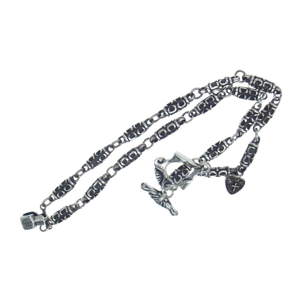 ロードキャメロット 購入時ギャランティ付属 バレル リンク Tバー ネックレス チェーン シルバー系【中古】