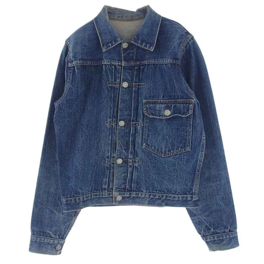 Levi's リーバイス ヴィンテージ オリジナル 最終 506XX 1st 針無し 片面均等V 刻印ツメ ドーム型 デニム ジャケット【中古】