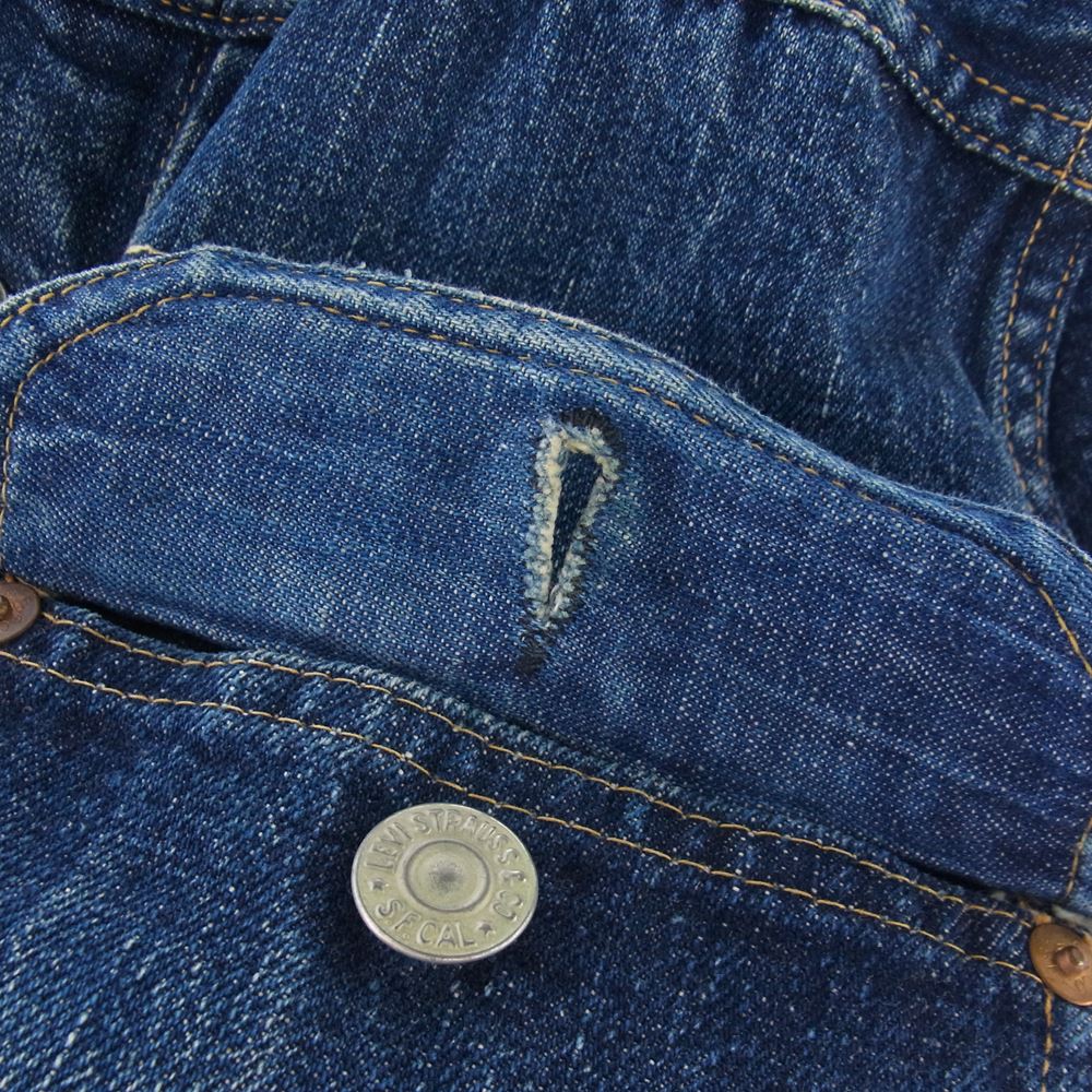 Levi's リーバイス ヴィンテージ オリジナル 最終 506XX 1st 針無し 片面均等V 刻印ツメ ドーム型 デニム ジャケット【中古】