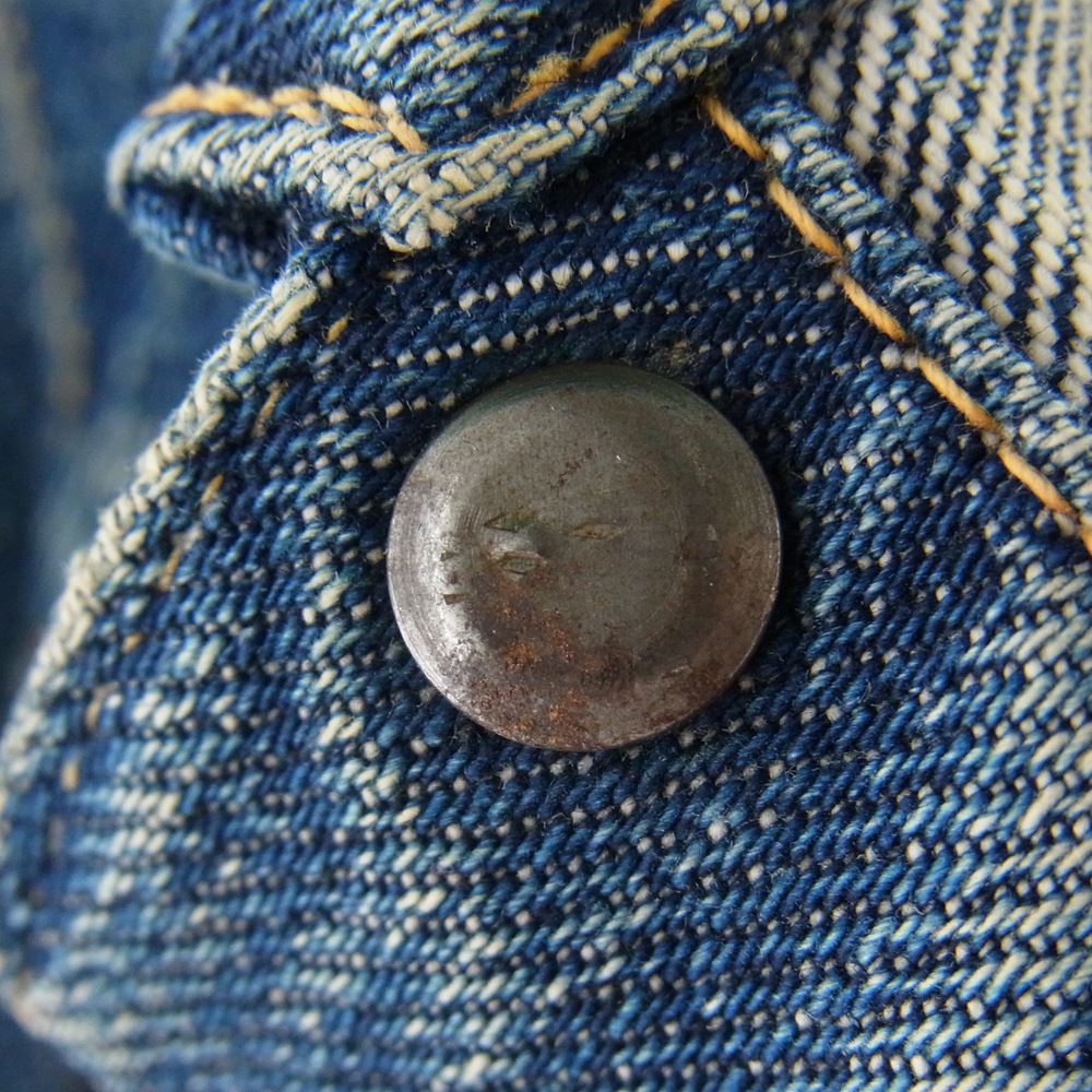 Levi's リーバイス ヴィンテージ オリジナル 最終 506XX 1st 針無し 片面均等V 刻印ツメ ドーム型 デニム ジャケット【中古】