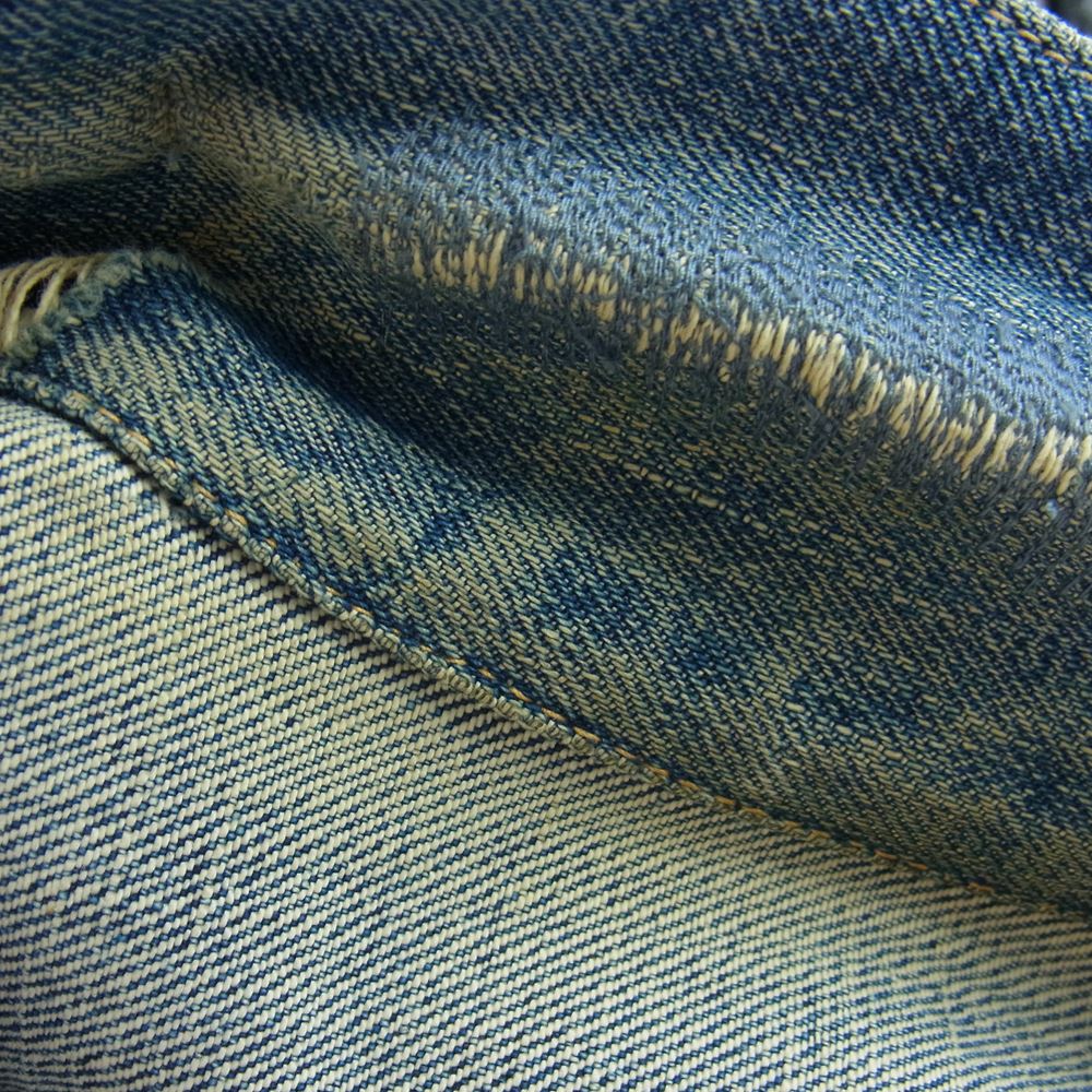Levi's リーバイス ヴィンテージ オリジナル 最終 506XX 1st 針無し 片面均等V 刻印ツメ ドーム型 デニム ジャケット【中古】