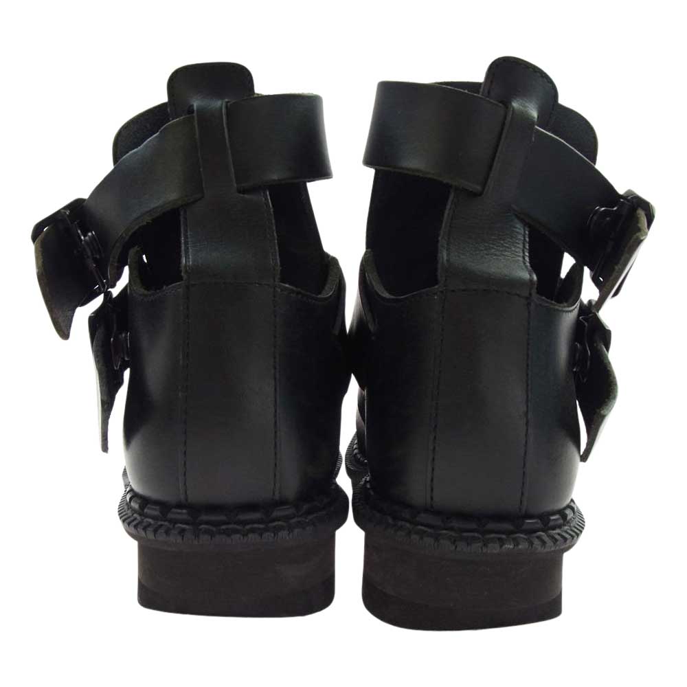 Yohji Yamamoto POUR HOMME ヨウジヤマモトプールオム 22SS HG-E08-768 グラディエーター レザー グルカ ブーツ ブラック系【中古】