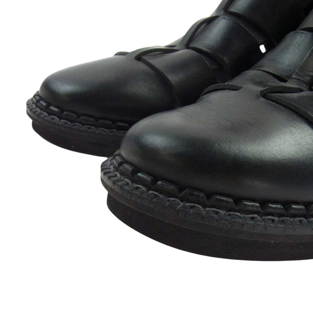 Yohji Yamamoto POUR HOMME ヨウジヤマモトプールオム 22SS HG-E08-768 グラディエーター レザー グルカ ブーツ ブラック系【中古】