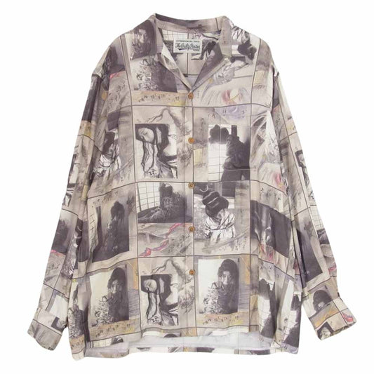 WACKO MARIA ワコマリア 21SS 21SSE-WMS-HI02 HAWAIIAN SHIRT 緊縛柄 グラフィック ハワイアン 長袖 シャツ M【中古】