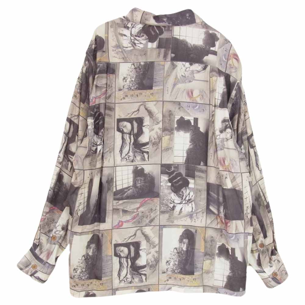 WACKO MARIA ワコマリア 21SS 21SSE-WMS-HI02 HAWAIIAN SHIRT 緊縛柄 グラフィック ハワイアン 長袖 シャツ M【中古】